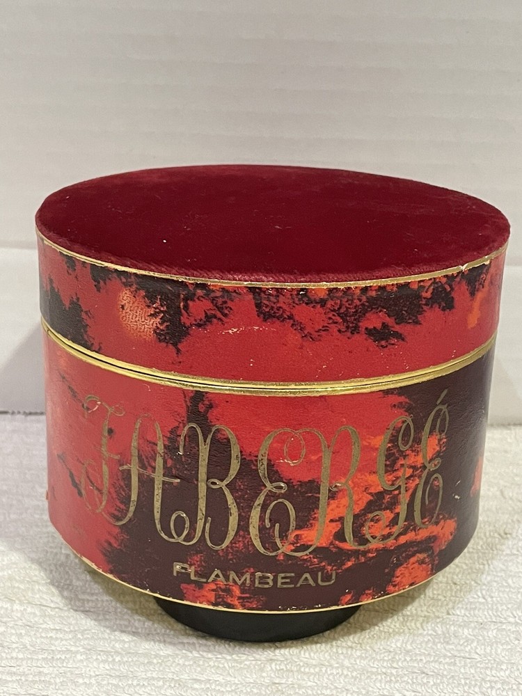 Faberge Flambeau Powder Box , empty