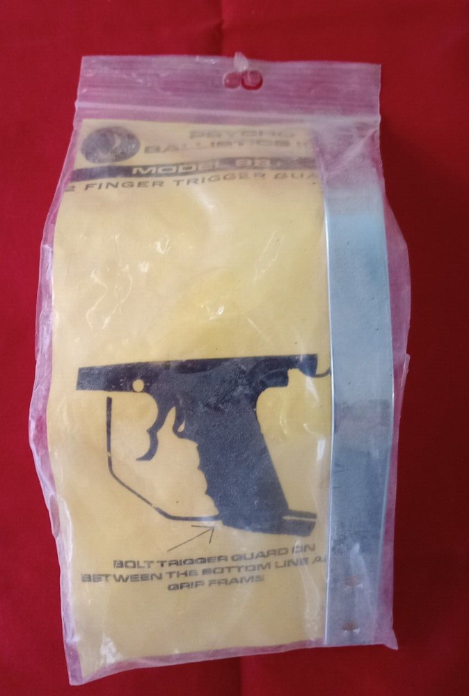 Psycho Ballistic Paintball chrome 2 finger trigger guard Model 98