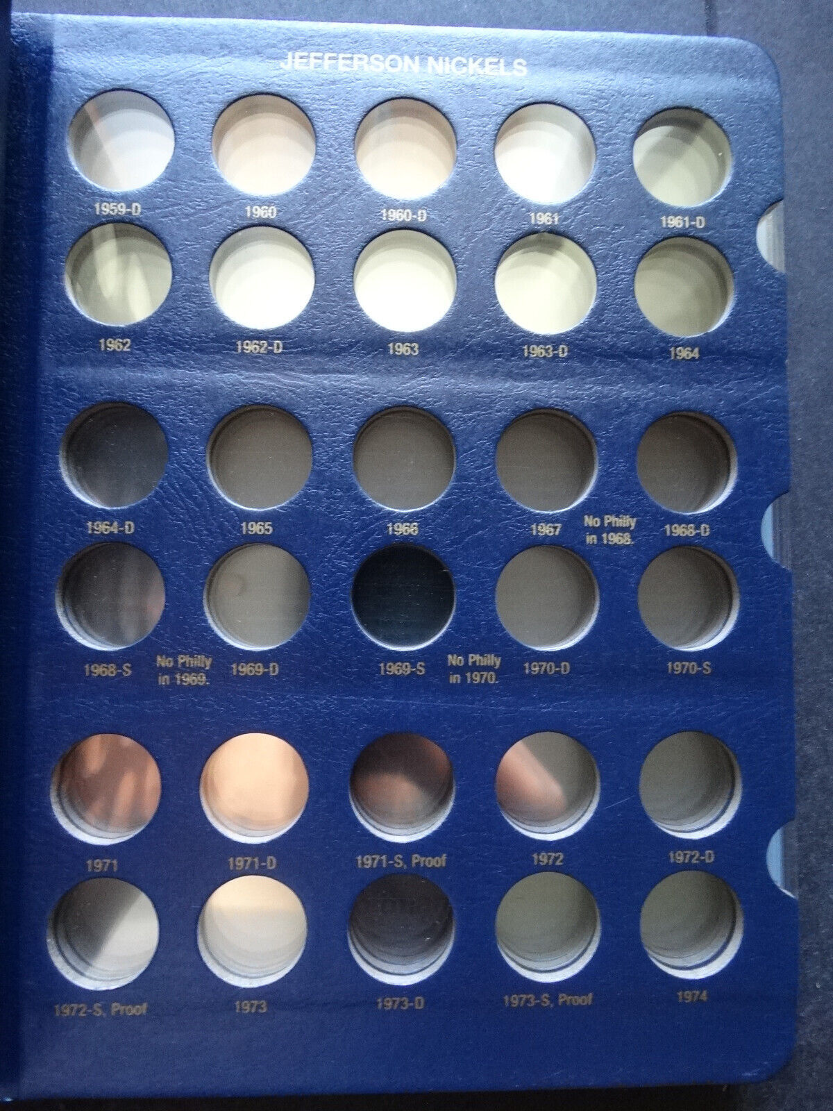 Set of 2 Whitman Jefferson Nickel 1938-2024 Coin Album Book P,D & San Francisco