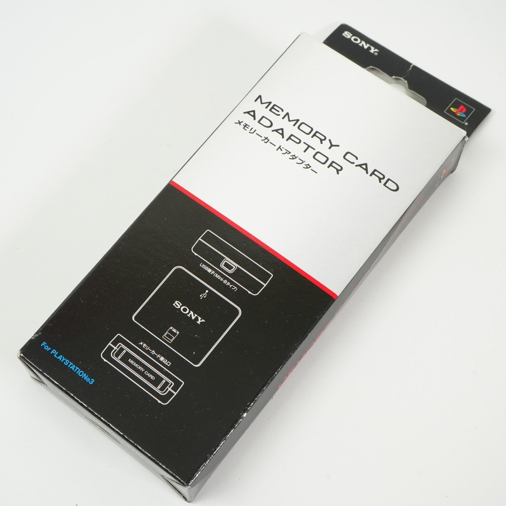 SONY PS3 Memory Card Adaptor CECHZM1 Playstation 3 w/ Box, Memory, USB Cable