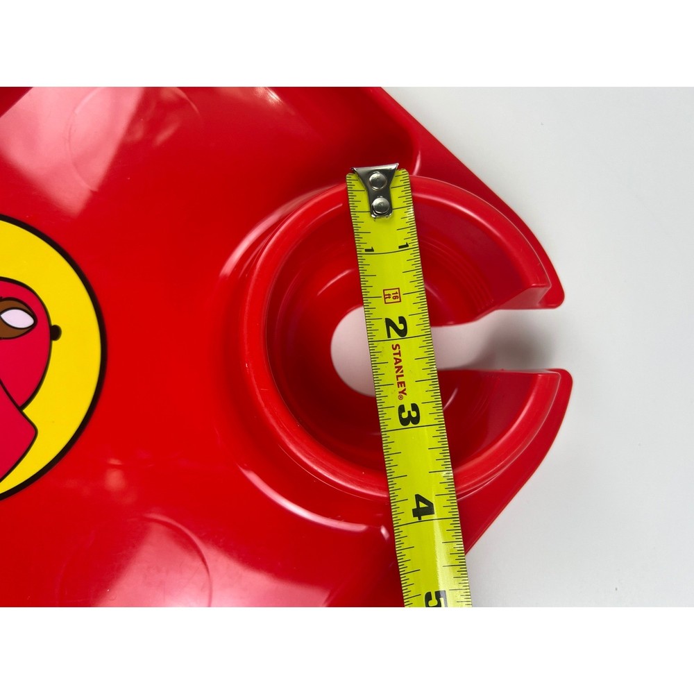 Buccees Red Snack Tray Cup Holder Beaver Logo