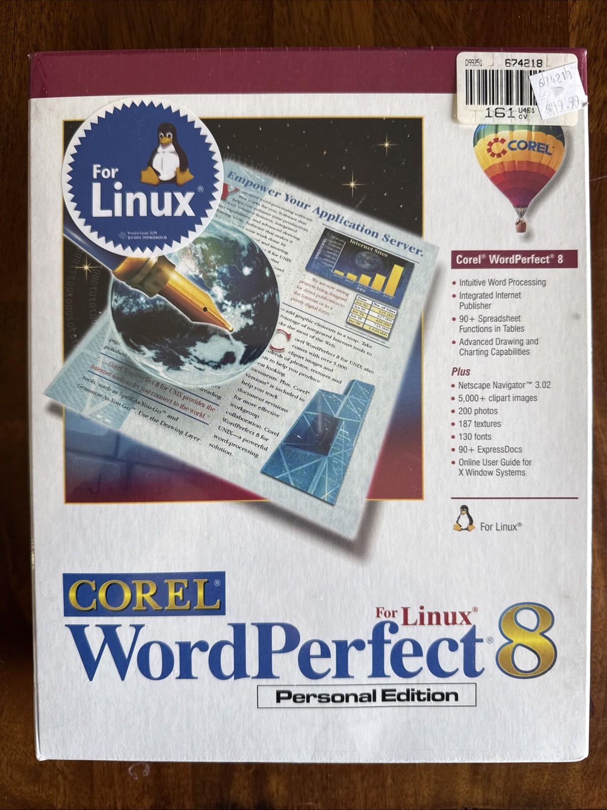 Corel WordPerfect Suite 8 Personal Edition For Linux NEW