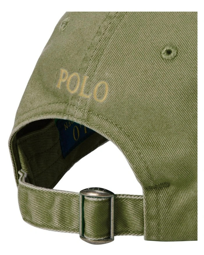 Polo Ralph Lauren Men's One Size Cotton Chino Adjustable Ball Cap Olive Green