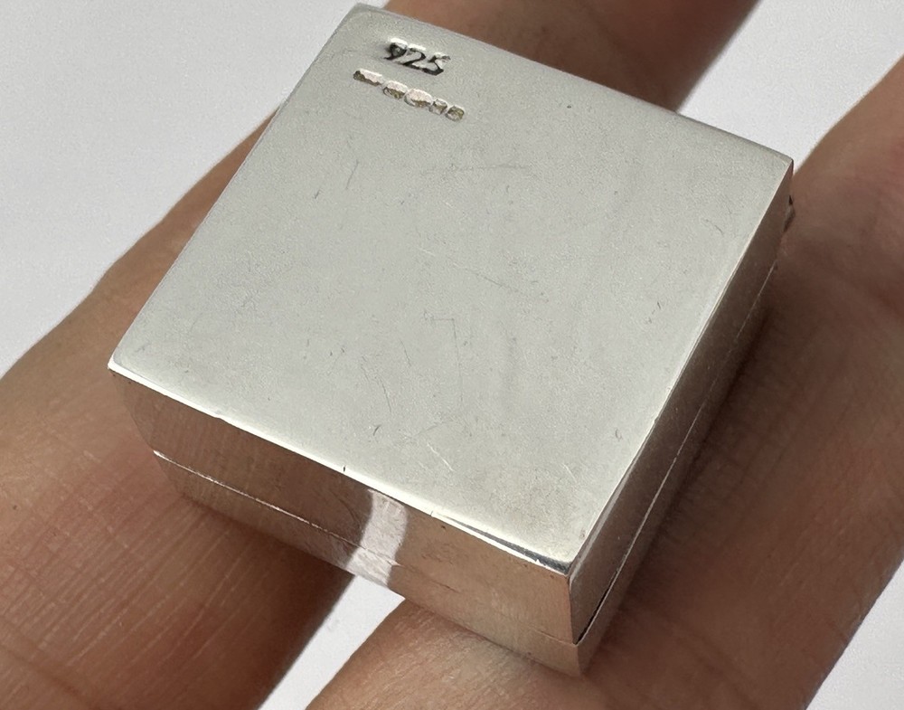 Vintage Solid Silver Pill Box