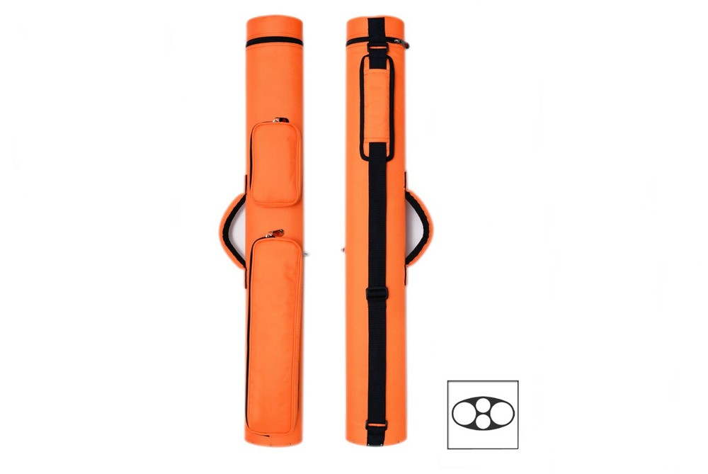 Delta MACARON 2x2 Hard Pool Cue Case Orange.