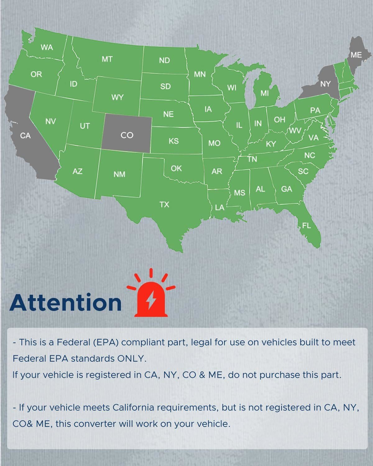 Both Catalytic Converters for 2007-2012 Nissan Altima 2.5L NEW