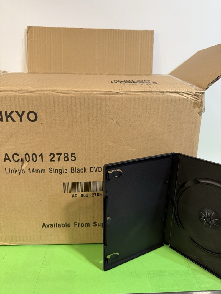 STANDARD Black Single DVD Cases 14MM QTY 93
