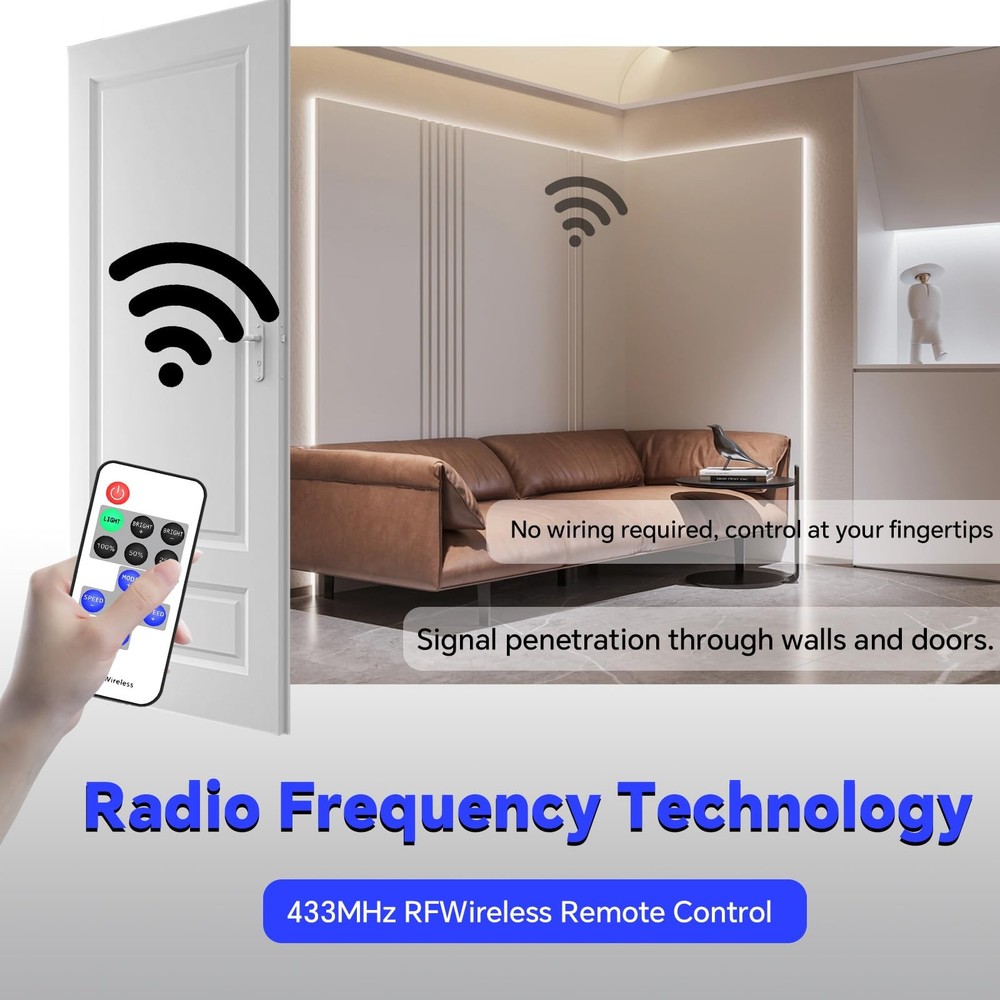 11key RF Mini Wireless Remote LED Controller DC5-24V for 3528 5050, RF Dimmer...
