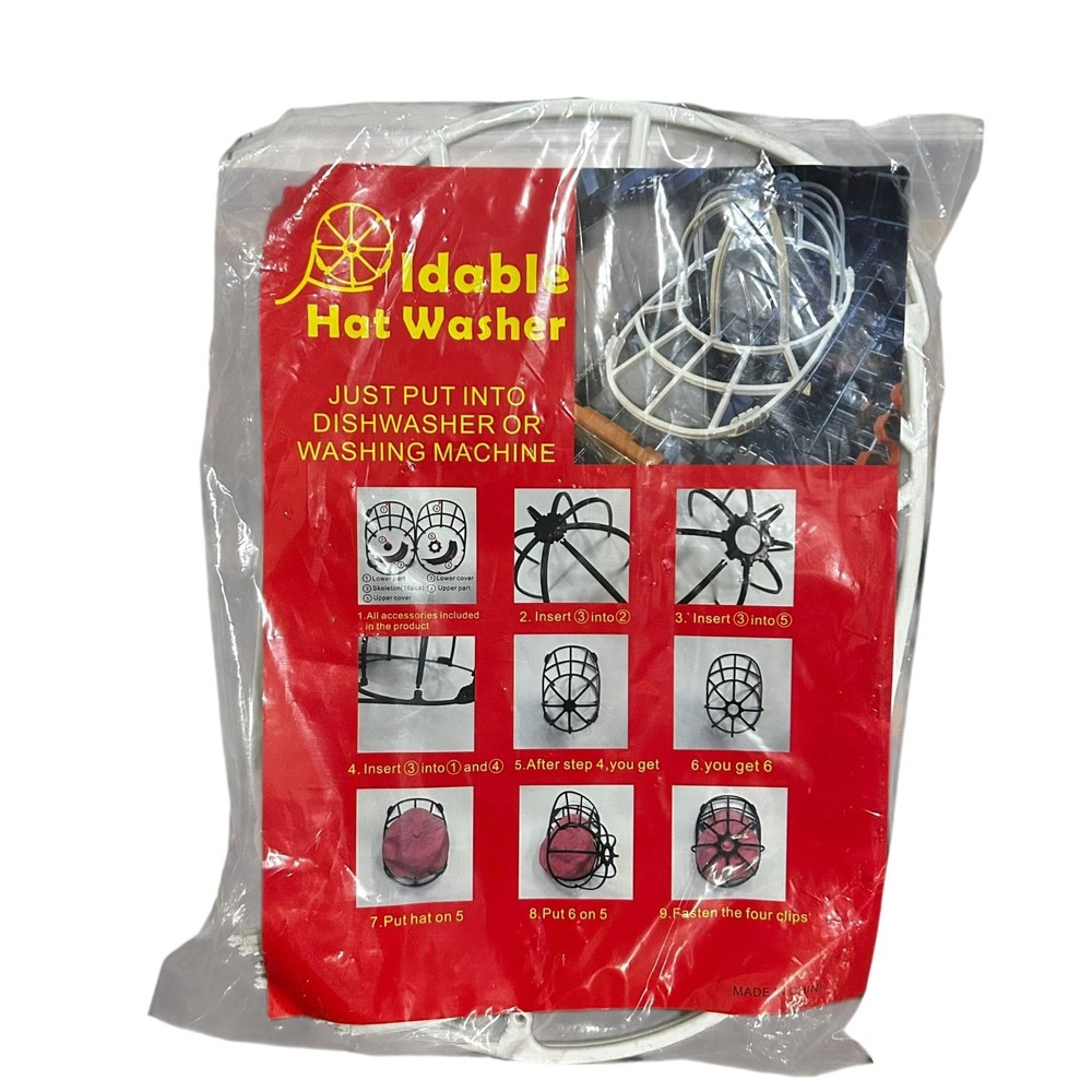Hat Washer for Baseball Caps Sturdy Cleaning Protector with Frame Cage Laundry