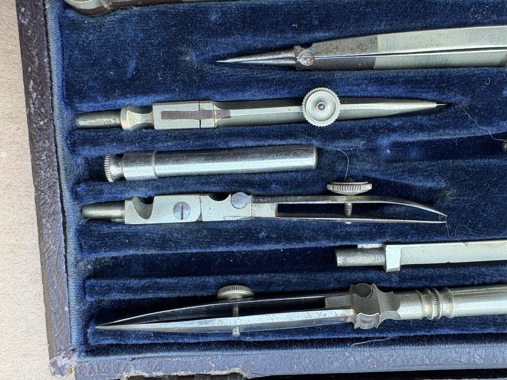vintage technical drawing instruments