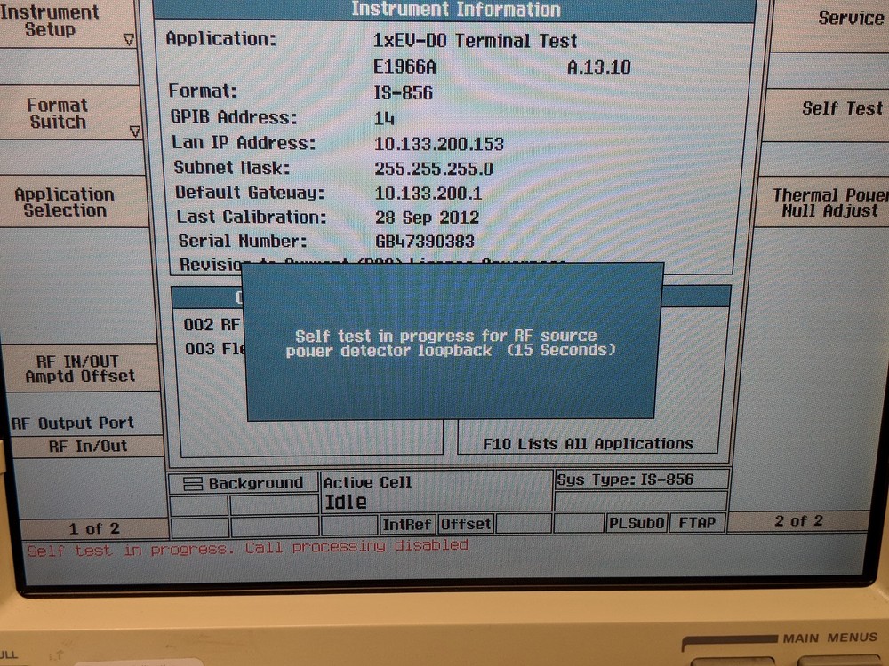 Agilent 8960 Series 10 E5515C Test Set w/ 1xEV-D0 Terminal Test E1966A / E1976A