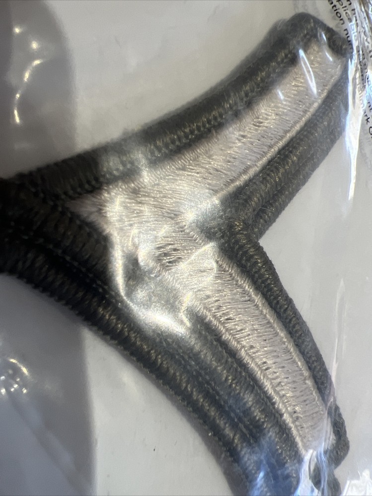 US Army Private PV2 E-2 Chevrons, Silverish /green ,Patch Set, Small, NEW!