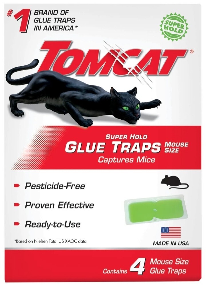 Tomcat Super Hold Glue Traps Mouse Size
