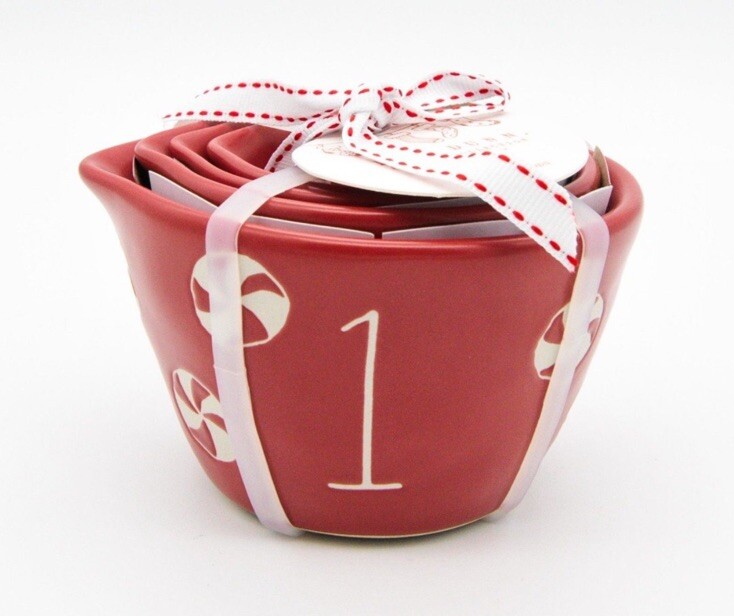 Rae Dunn Peppermint Measuring Cups- New!