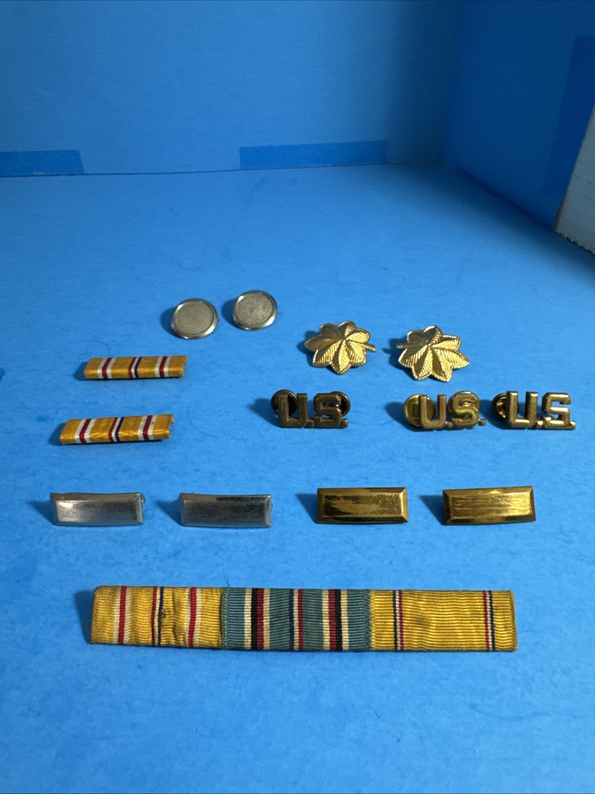Military WW2 Pins And Bars Lot US Military Pins (T6)