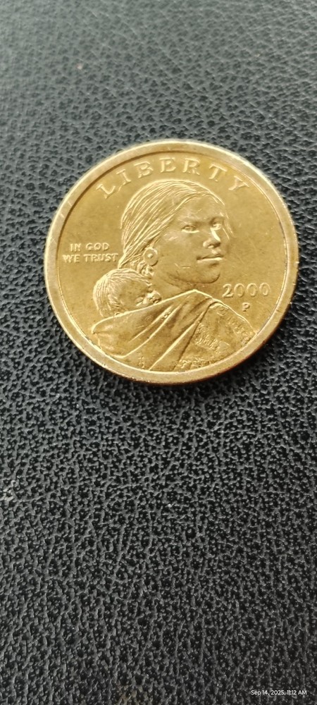 2000 P Sacagawea Injured Eagle & DD Error Coin