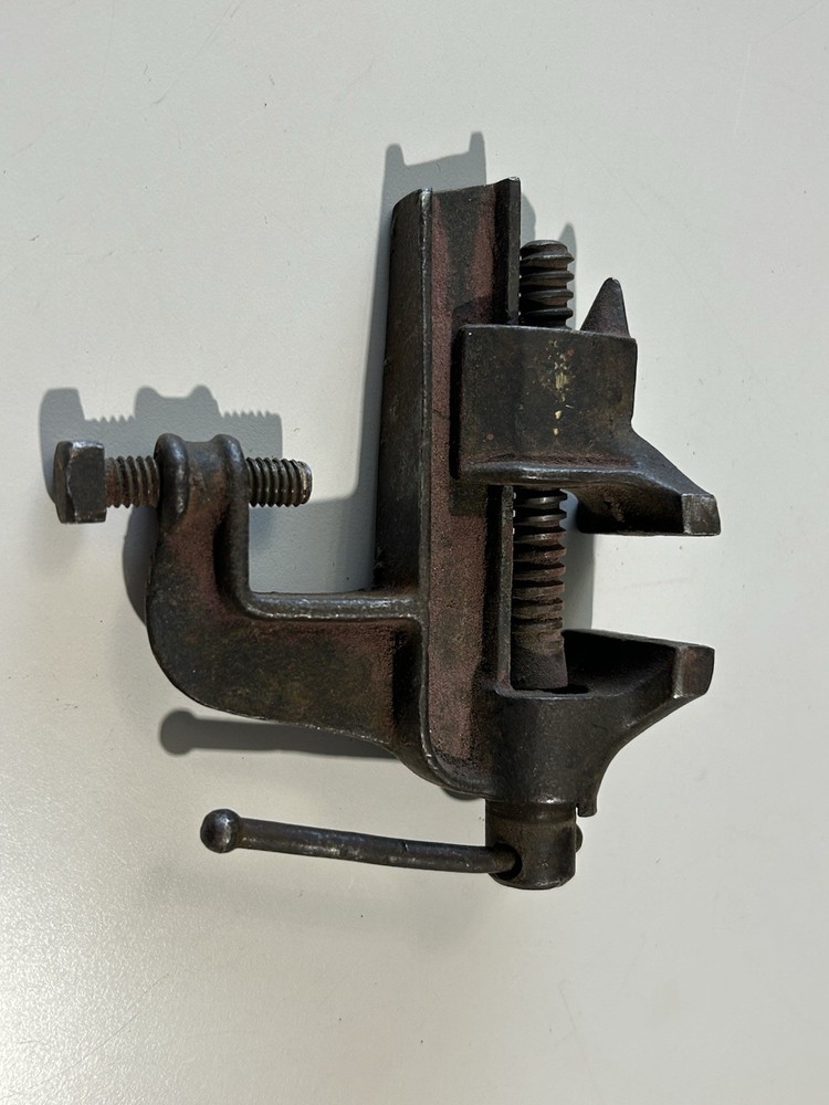 Vintage Mini Clamp On Vice Smooth Operation Used
