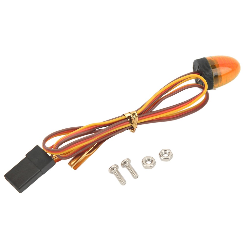 Yellow RC Car Alarming Light 5 Light Modes High Simulation Round Compact Y