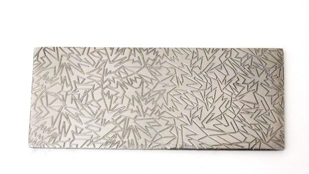 Pattern Texture Plate for Press or Rolling Mill 6 x 2.5 Inch, #48
