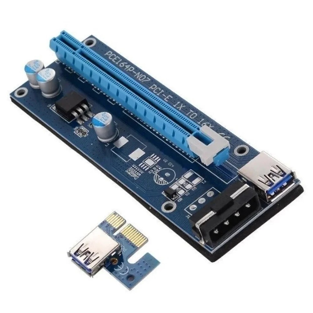 Ethereum PCI-E 1x to 16x Powered USB3.0 GPU Riser Extender Adapter Card