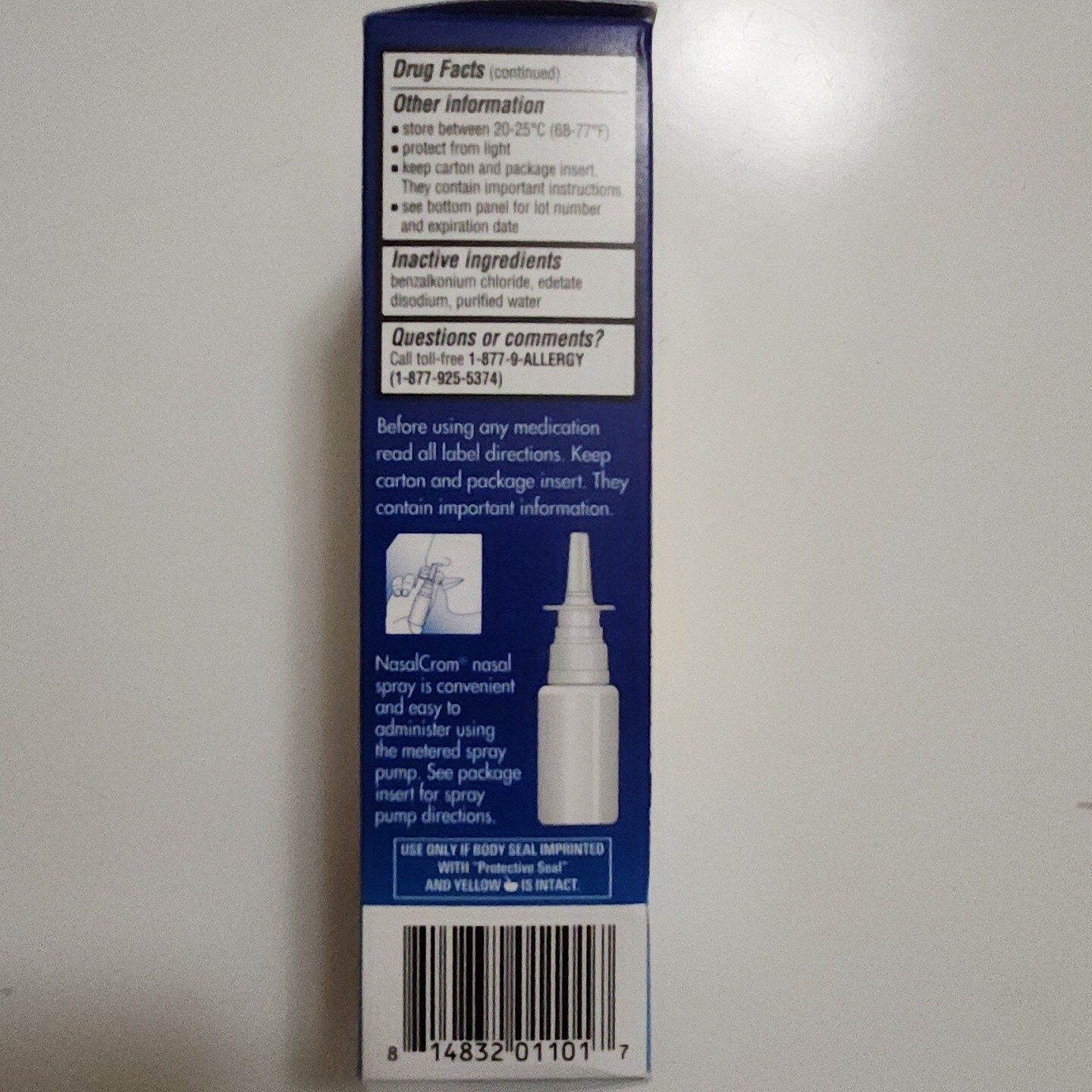 Nasalcrom Nasal Allergy Symptom Spray 0.88 oz Exp 2025+