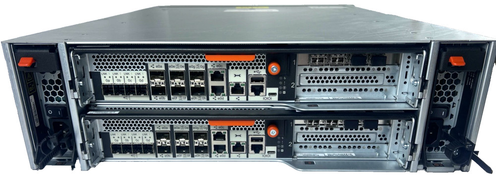 NetApp NAF-1601 Storage Array w/2x Controllers, 2x 128GB SSD, 2x PSU, NO RAM