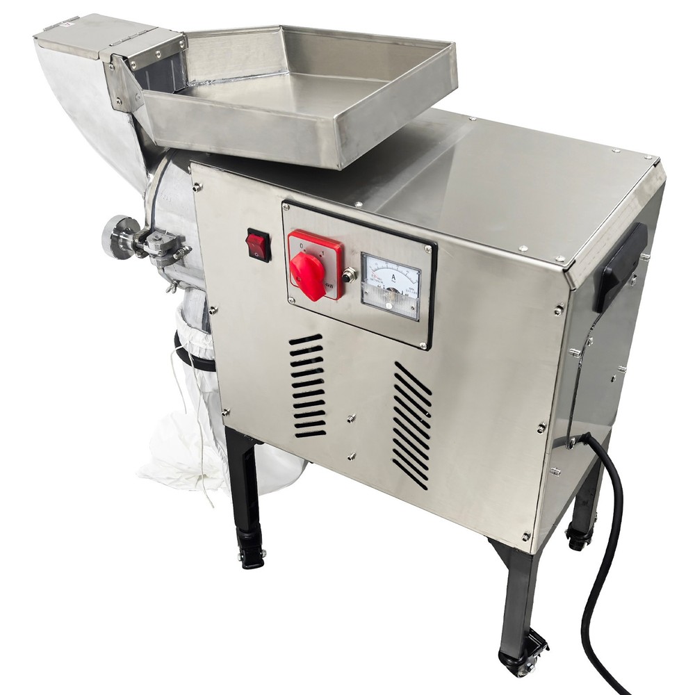 Horizontal Continuous Feeding Mill Crusher 220V Pulverizer Grinder Machine