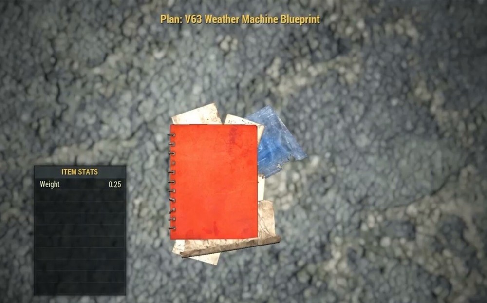 (Xbox) V63 Weather Machine Blueprint Plan