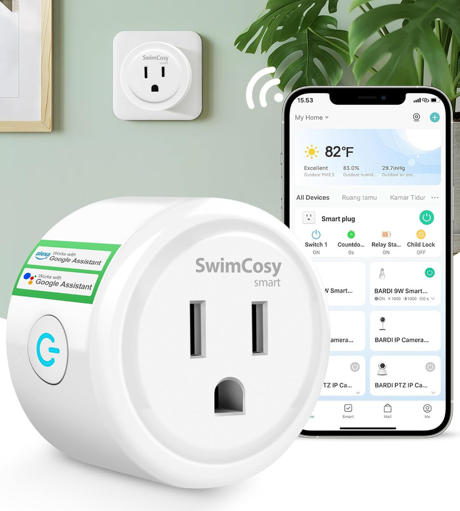🔌 Mini Smart WiFi Plug | Alexa Google | Timer & Remote Control
