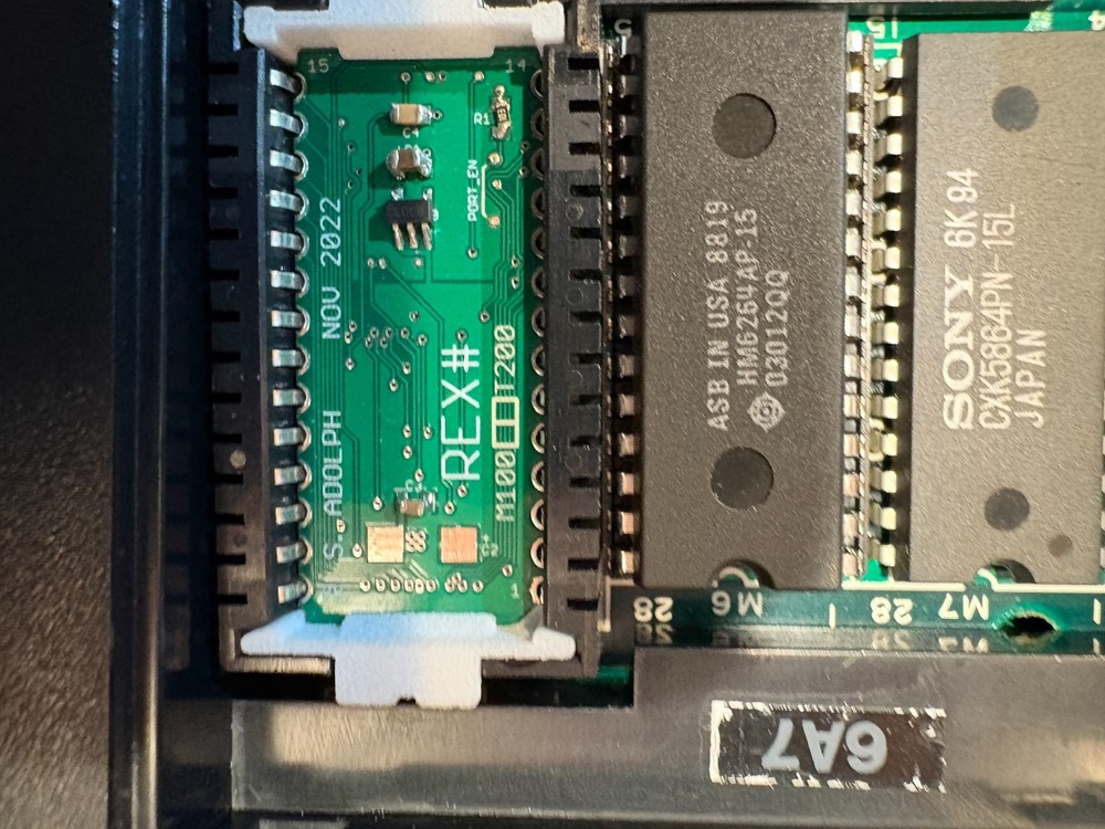 Radio Shack TRS-80 Model 102 w/ REXsharp REX# add on memory module Option ROM