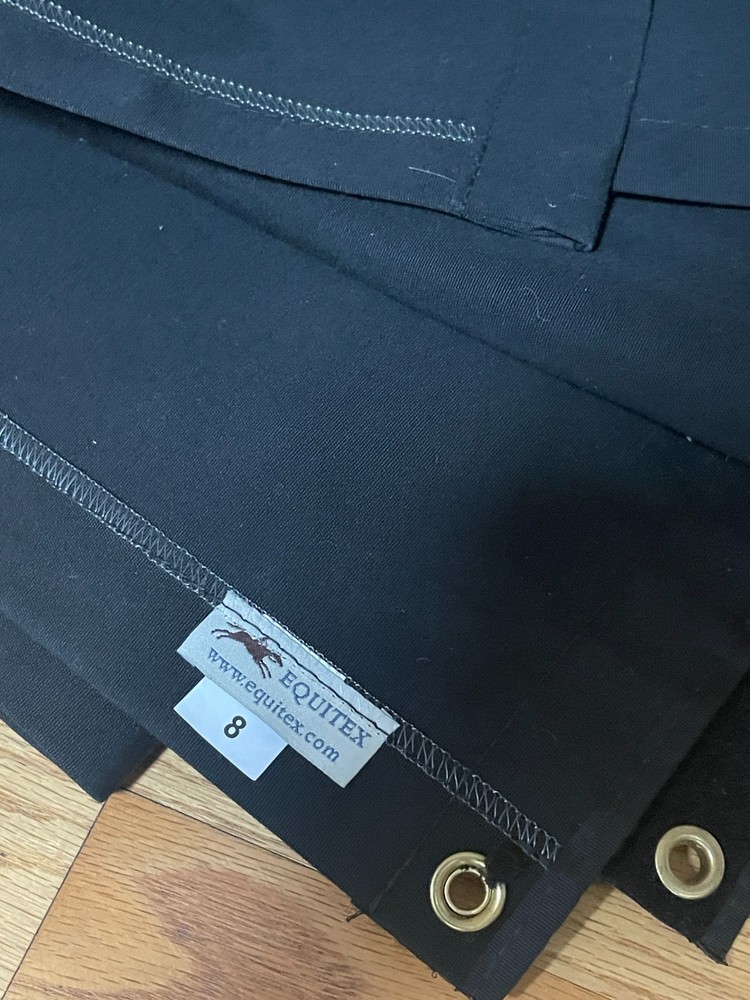 Equitex Doors and 8 foot Stall Drape Black Panel