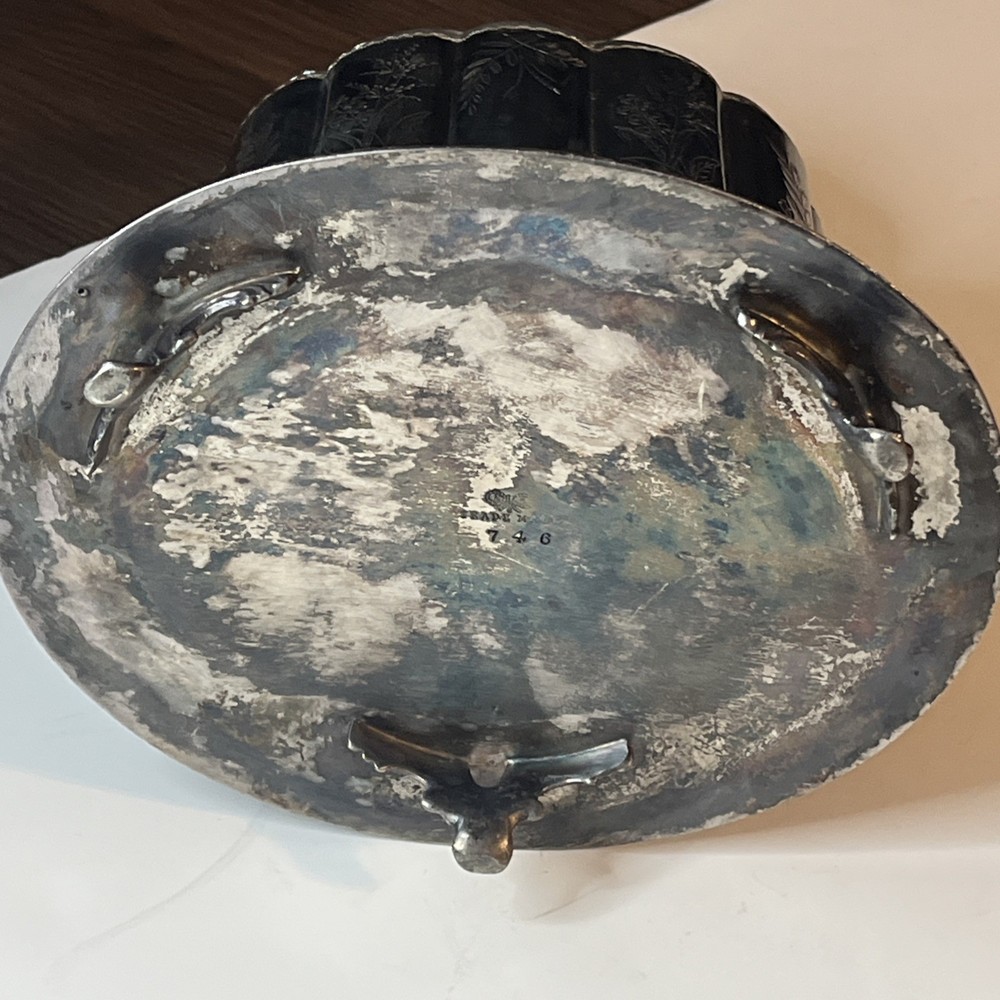 Victorian Antique Silver Plated Biscuit Barrel Hinged 2lbs 5oz Lionhead Handles