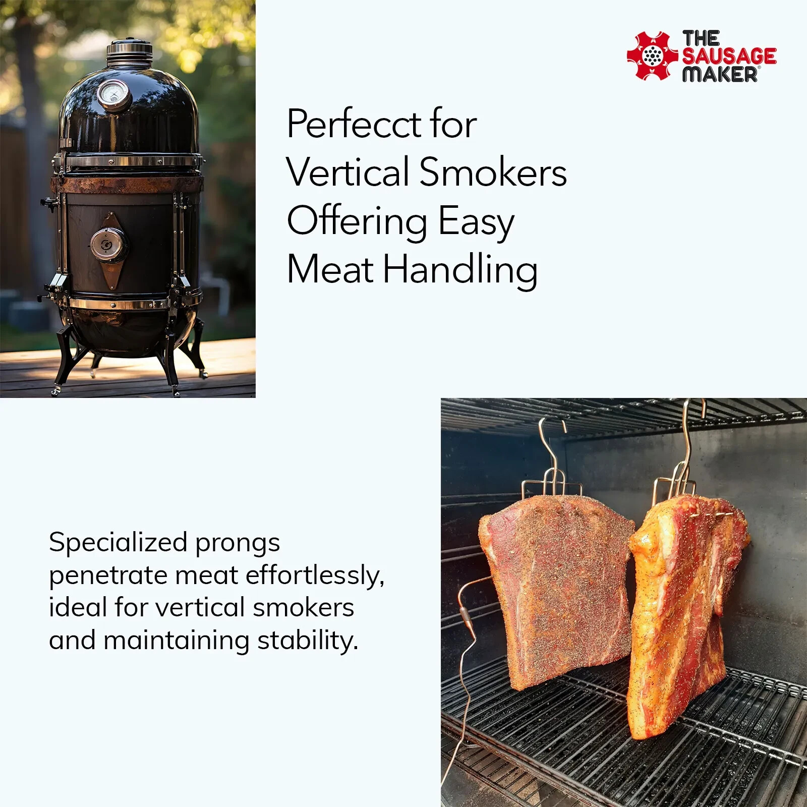 TSM® Heavy Duty Bacon Hanger Meat Hooks SUS304 Stainless Steel Butchers Hook