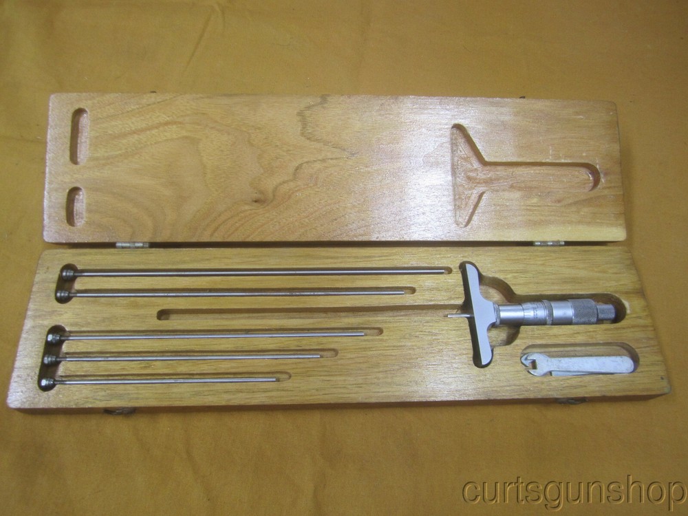 Craftsman Depth Micrometer, One Inch Rod & 5-7" Rods