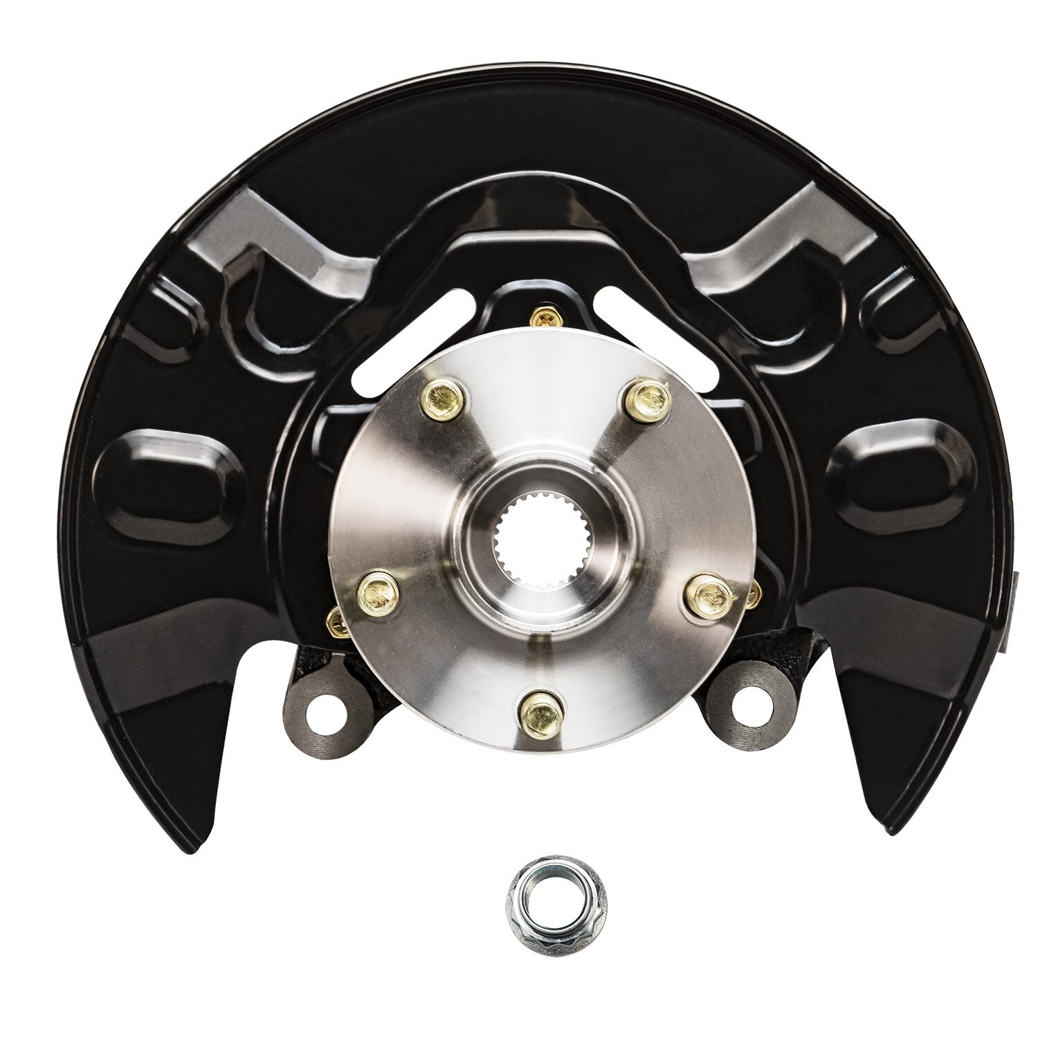 Pair Front Steering Knuckle+Wheel Hub Bearing for 2003 2004-2008 Toyota Corolla