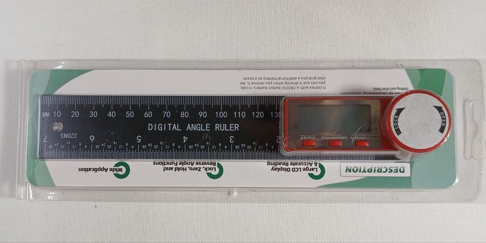 Digital Angle Finder Protractor 7"/200 mm Measuring Ruler with LCD Display