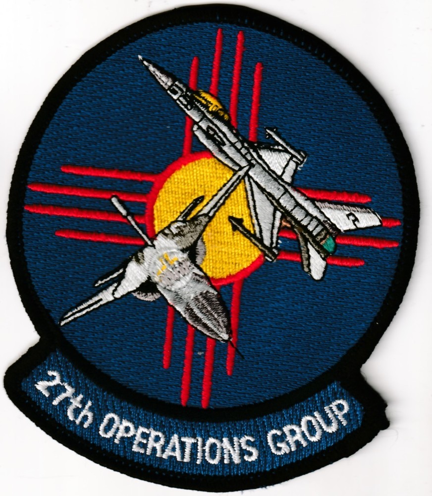 USAF AIR FORCE 27th Operations Group Cannon AFB New Mexico patch -2