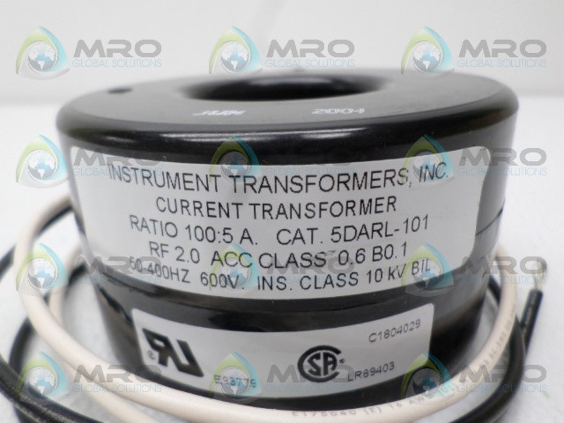 INSTRUMENT TRANSFORMERS 5DARL-101 CURRENT TRANSFORMER NSNP