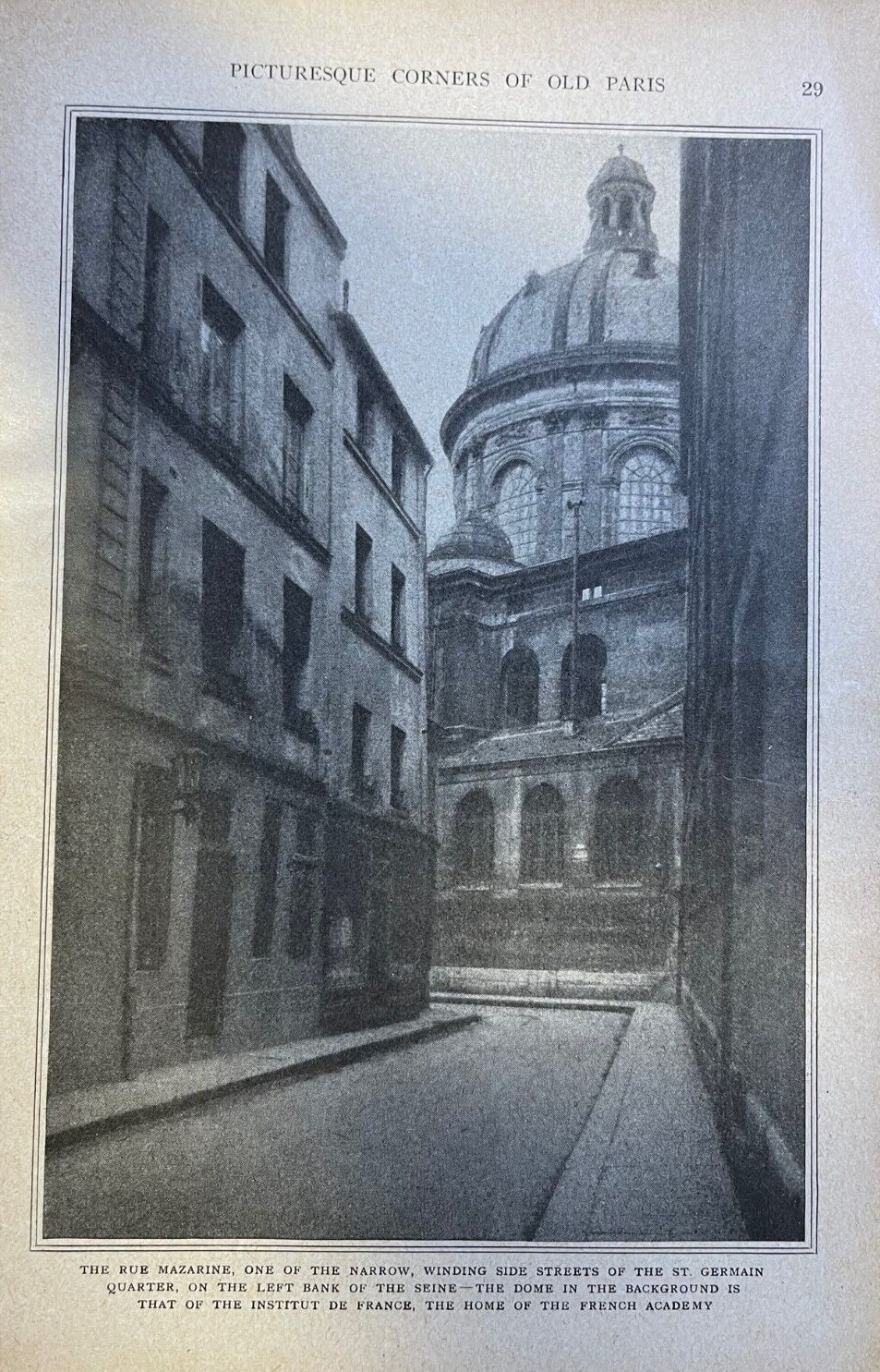 1921 Picturesque Paris France illustrated