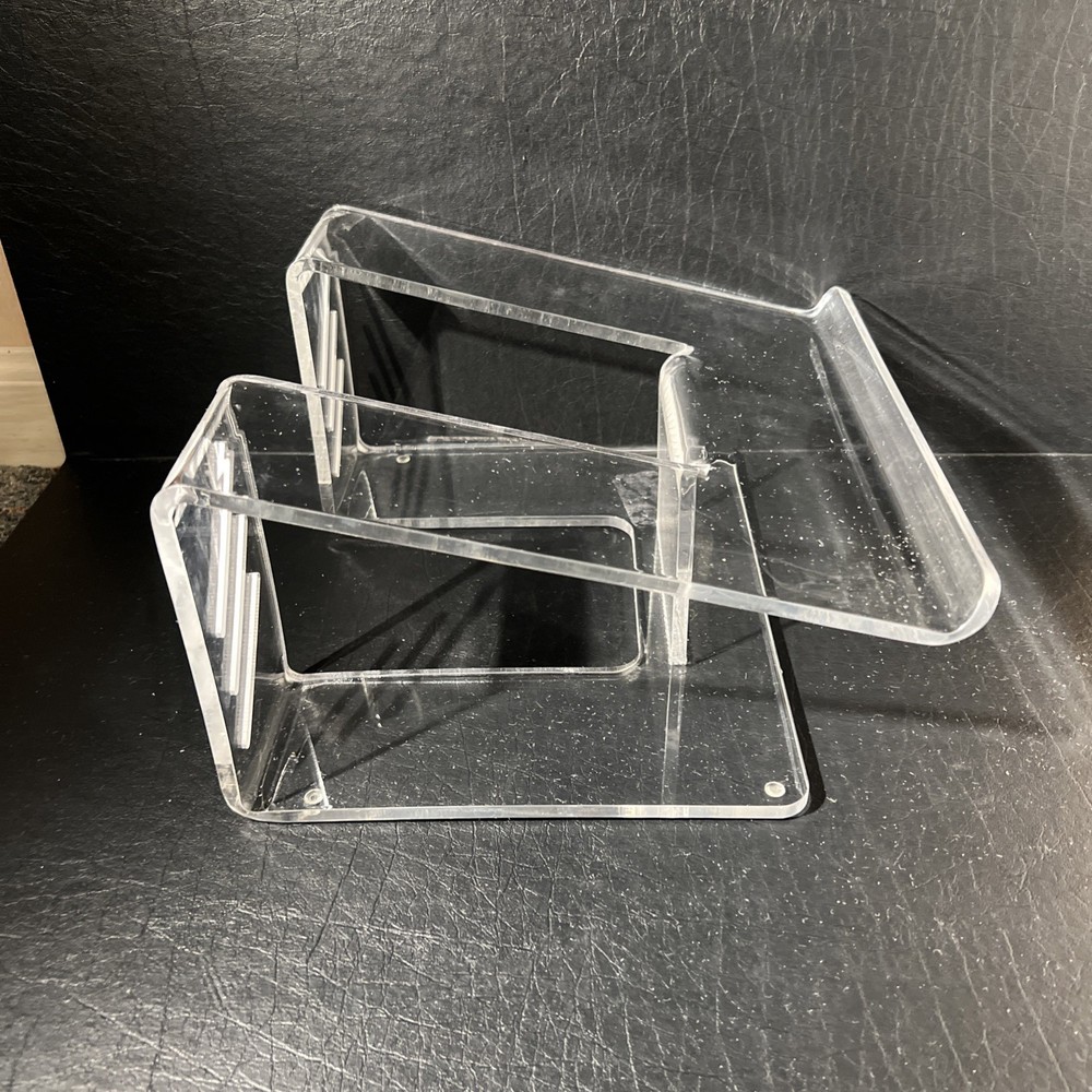 Clear Acrylic Laptop Stand – Ergonomic Desktop Riser Holder