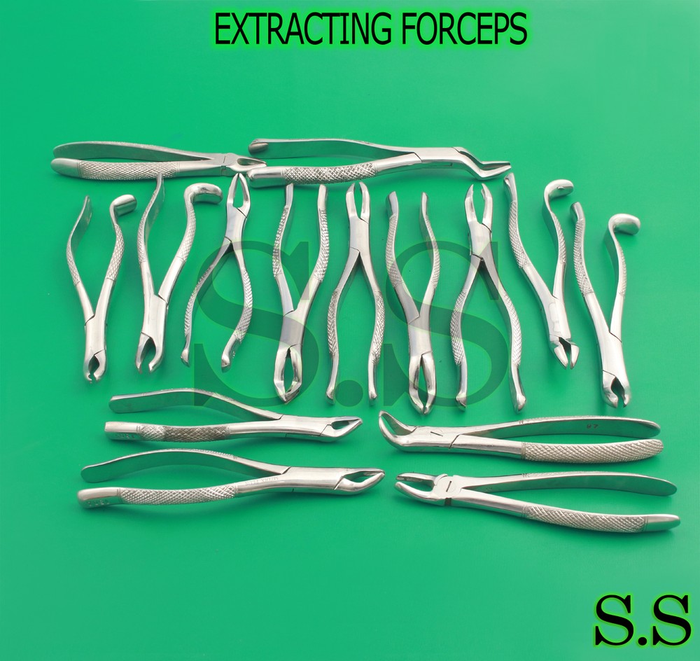 20 EXTRACTING FORCEPS EXTRACTION DENTAL INSTRUMENTS-A+ QUALITY DN-436