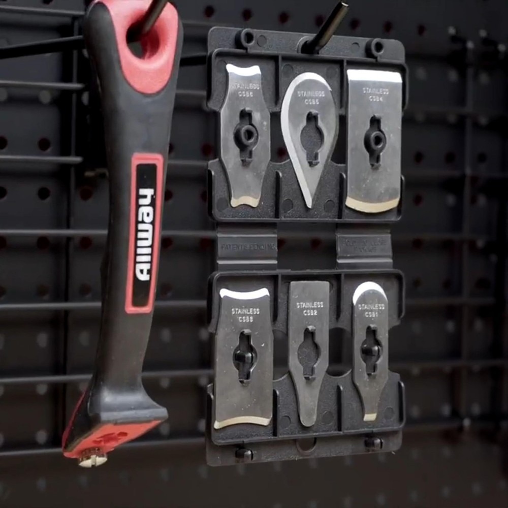 CS6 Soft Grip Contour Scraper Set with 6 Blades and Blade File