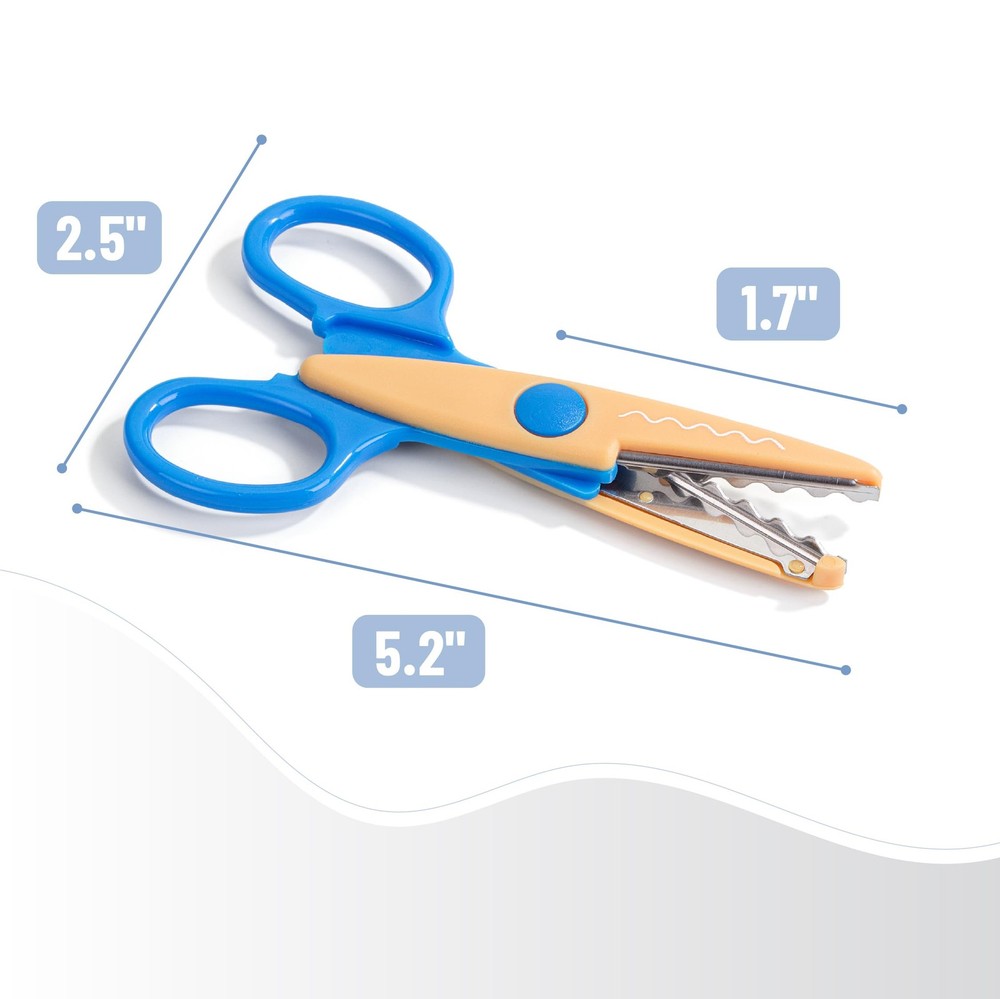 Mr. Pen- Craft Scissors Decorative Edge, 6 Pack, Spring Colors, Zig