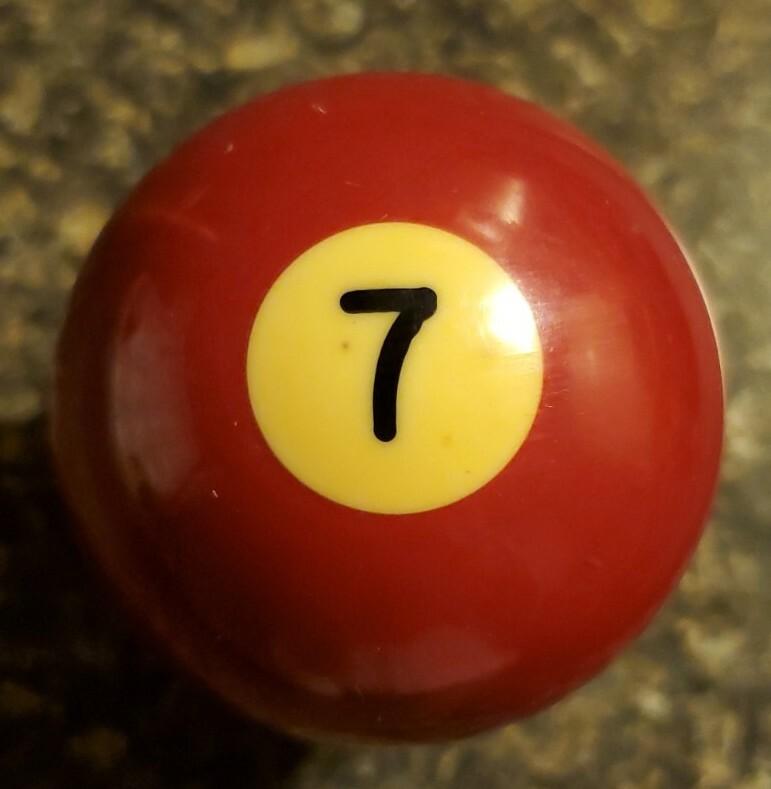 Replacement Regulation Pool Ball 7 Solid Maroon