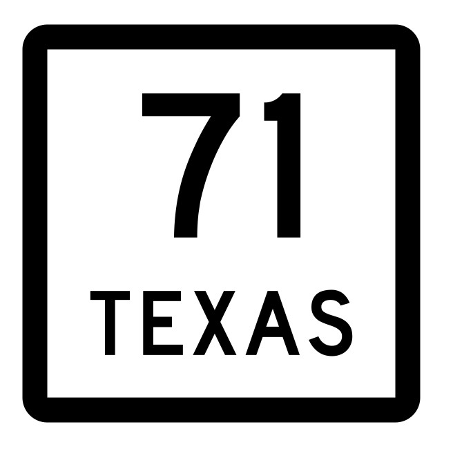 Texas State Highway 71 Sticker Decal