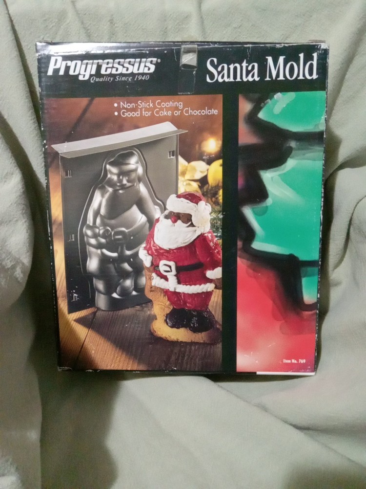 -(059)Progressus Santa baking mold for creating Santa-shaped cakes or Chocolates