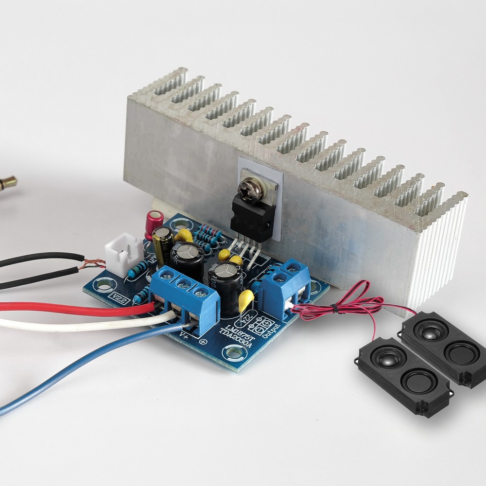 2 Pcs 5 Watt 8 Ohm Double Mini Speaker with Terminal Wire