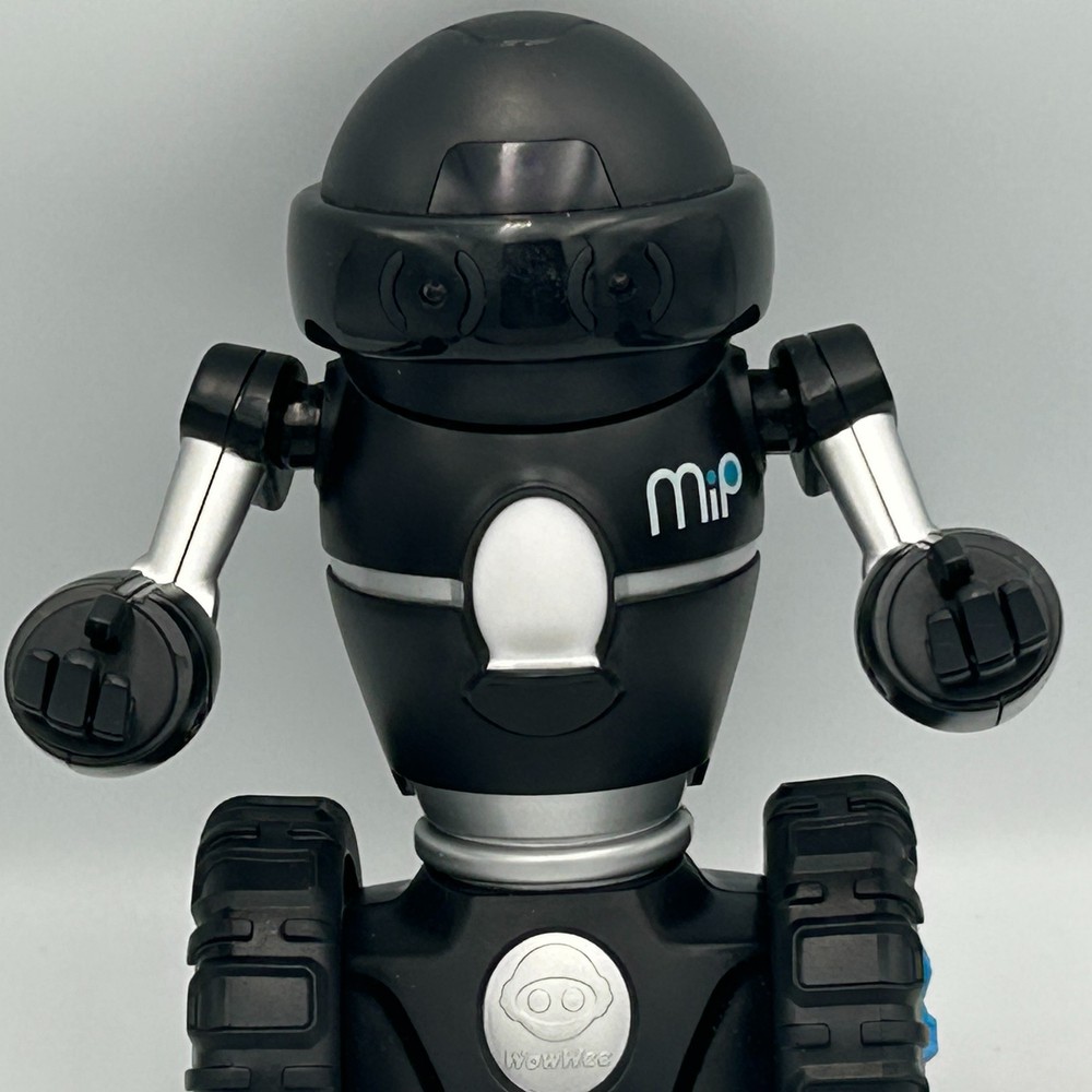 MIP WowWee Toy Coding Rolling Robot 0820 Black/Silver Smart App -Works! 2013
