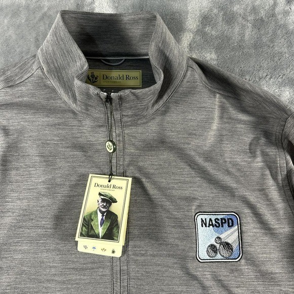 Donald Ross Golf grey 1/4 zip pullover