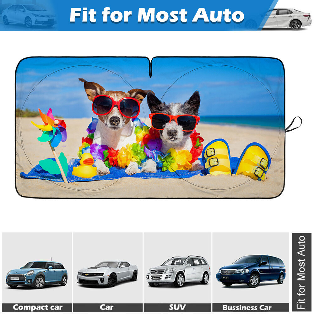 Large Car Window Sun Shade Cover Foldable Front Windshield Visor UV Block Shield